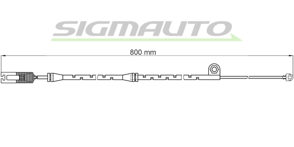SIGMAUTO figyelmezető kontaktus, fékbetétkopás - WI0584 - TothCarparts