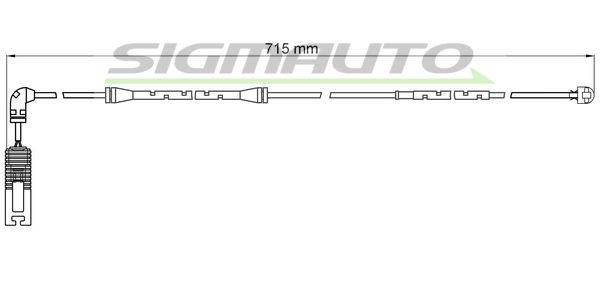SIGMAUTO figyelmezető kontaktus, fékbetétkopás - WI0585 - TothCarparts