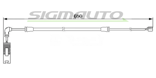 SIGMAUTO figyelmezető kontaktus, fékbetétkopás - WI0587 - TothCarparts