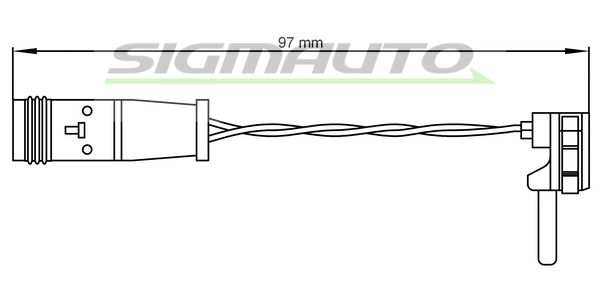 SIGMAUTO figyelmezető kontaktus, fékbetétkopás - WI0590 - TothCarparts