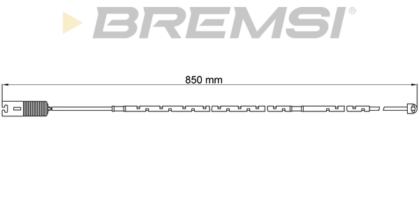 BREMSI figyelmezető kontaktus, fékbetétkopás - WI0593 - TothCarparts
