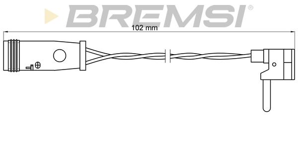 BREMSI figyelmezető kontaktus, fékbetétkopás - WI0599 - TothCarparts