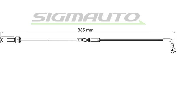 SIGMAUTO figyelmezető kontaktus, fékbetétkopás - WI0603 - TothCarparts
