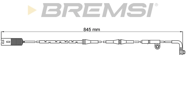 BREMSI figyelmezető kontaktus, fékbetétkopás - WI0609 - TothCarparts