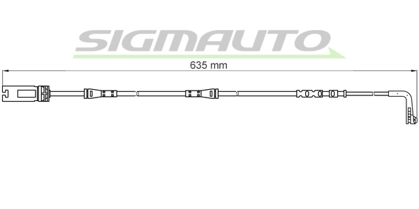 SIGMAUTO figyelmezető kontaktus, fékbetétkopás - WI0612 - TothCarparts