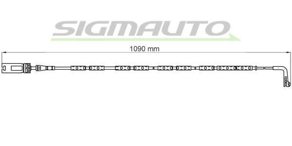 SIGMAUTO figyelmezető kontaktus, fékbetétkopás - WI0613 - TothCarparts