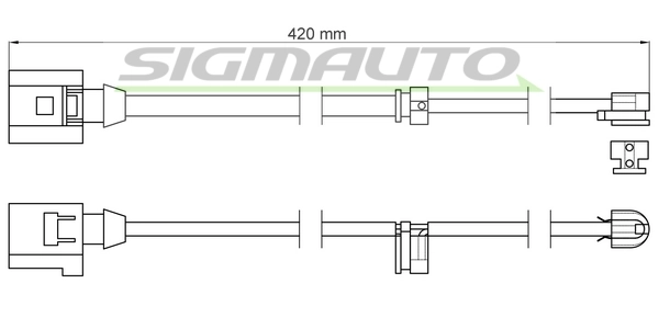 SIGMAUTO figyelmezető kontaktus, fékbetétkopás - WI0614 - TothCarparts