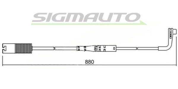 SIGMAUTO figyelmezető kontaktus, fékbetétkopás - WI0617 - TothCarparts
