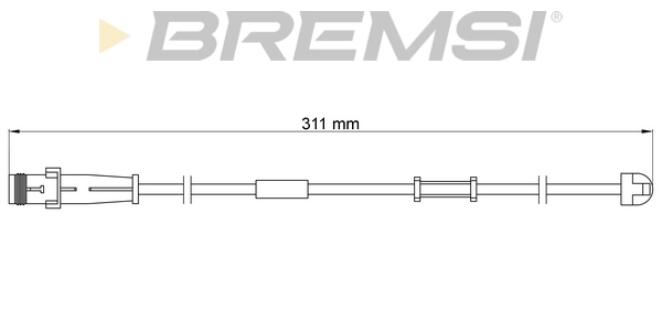BREMSI figyelmezető kontaktus, fékbetétkopás - WI0619 - TothCarparts
