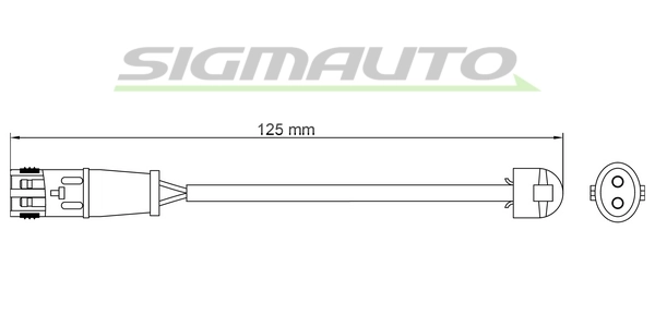 SIGMAUTO figyelmezető kontaktus, fékbetétkopás - WI0634 - TothCarparts