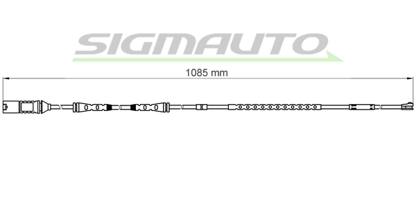 SIGMAUTO figyelmezető kontaktus, fékbetétkopás - WI0677 - TothCarparts