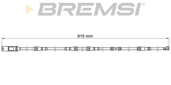 BREMSI figyelmezető kontaktus, fékbetétkopás - WI0685 - TothCarparts