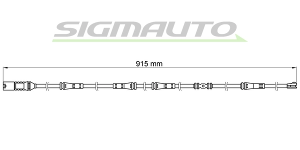 SIGMAUTO figyelmezető kontaktus, fékbetétkopás - WI0685 - TothCarparts