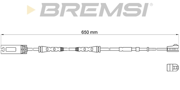 BREMSI figyelmezető kontaktus, fékbetétkopás - WI0689 - TothCarparts