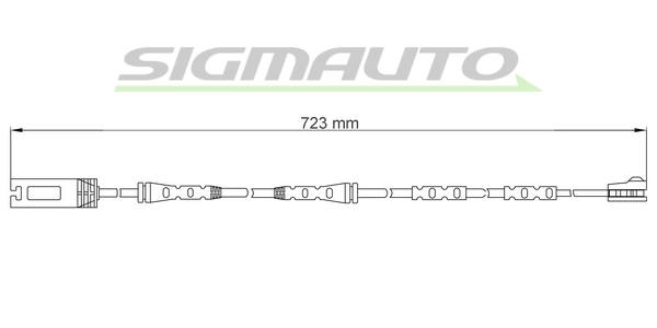 SIGMAUTO figyelmezető kontaktus, fékbetétkopás - WI0690 - TothCarparts