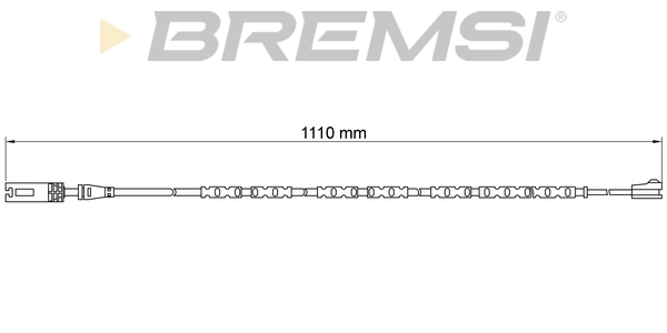 BREMSI figyelmezető kontaktus, fékbetétkopás - WI0691 - TothCarparts