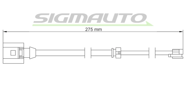 SIGMAUTO figyelmezető kontaktus, fékbetétkopás - WI0754 - TothCarparts