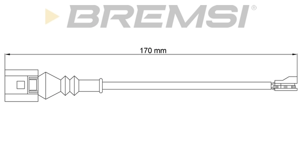 BREMSI figyelmezető kontaktus, fékbetétkopás - WI0771 - TothCarparts