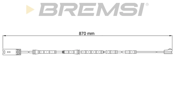 BREMSI figyelmezető kontaktus, fékbetétkopás - WI0774 - TothCarparts