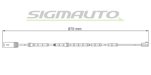 SIGMAUTO figyelmezető kontaktus, fékbetétkopás - WI0774 - TothCarparts