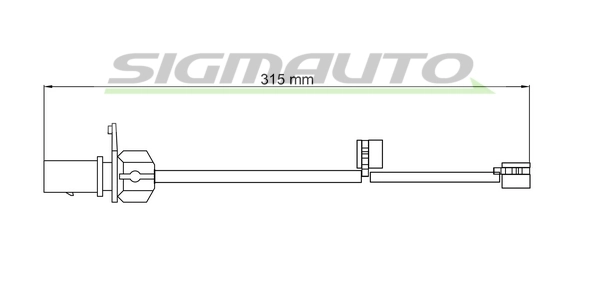 SIGMAUTO figyelmezető kontaktus, fékbetétkopás - WI0775 - TothCarparts
