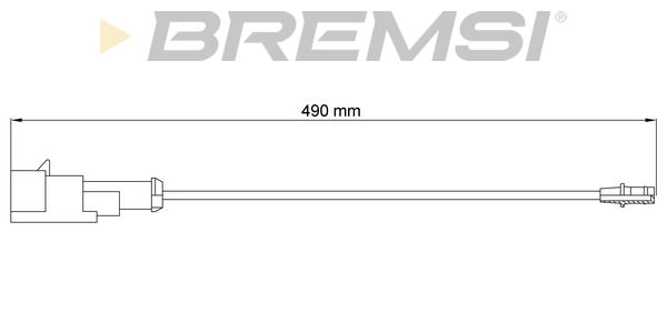 BREMSI figyelmezető kontaktus, fékbetétkopás - WI0792 - TothCarparts