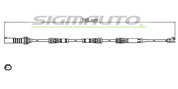 SIGMAUTO figyelmezető kontaktus, fékbetétkopás - WI0813 - TothCarparts