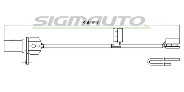 SIGMAUTO figyelmezető kontaktus, fékbetétkopás - WI0910 - TothCarparts
