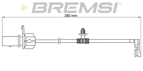 BREMSI figyelmezető kontaktus, fékbetétkopás - WI0913 - TothCarparts