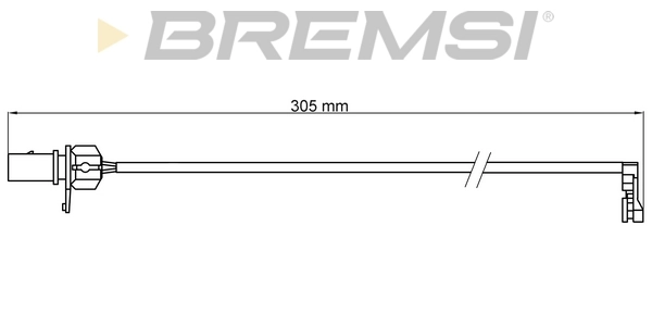 BREMSI figyelmezető kontaktus, fékbetétkopás - WI0914 - TothCarparts