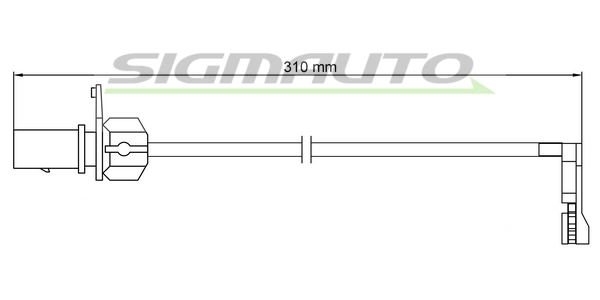 SIGMAUTO figyelmezető kontaktus, fékbetétkopás - WI0954 - TothCarparts