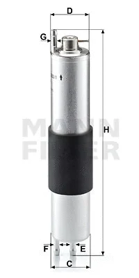 MANN-FILTER Üzemanyagszűrő - WK 532/1 - TothCarparts