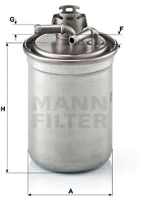 MANN-FILTER Üzemanyagszűrő - WK 823/3 x - TothCarparts