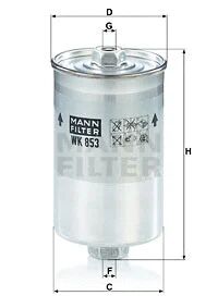 MANN-FILTER Üzemanyagszűrő - WK 853 - TothCarparts