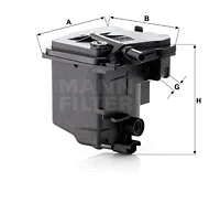 MANN-FILTER Üzemanyagszűrő - WK 939/2 z - TothCarparts