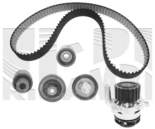 KM International Vízpumpa + fogasszíj készlet - WKFI091 - TothCarparts