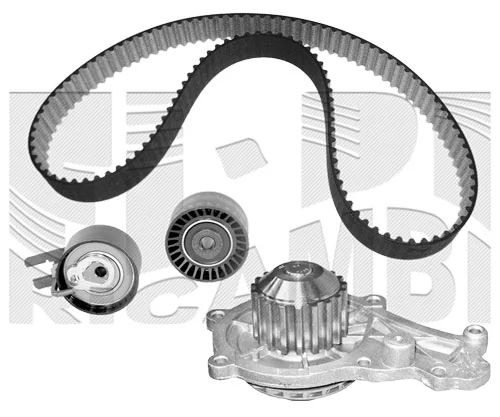 KM International Vízpumpa + fogasszíj készlet - WKFI201B - TothCarparts