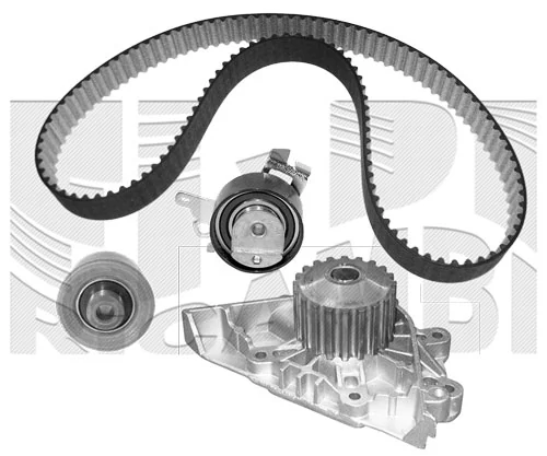 KM International Vízpumpa + fogasszíj készlet - WKFI384 - TothCarparts