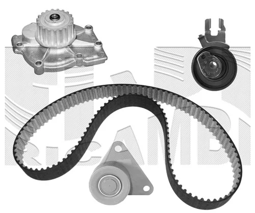 KM International Vízpumpa + fogasszíj készlet - WKFI427 - TothCarparts