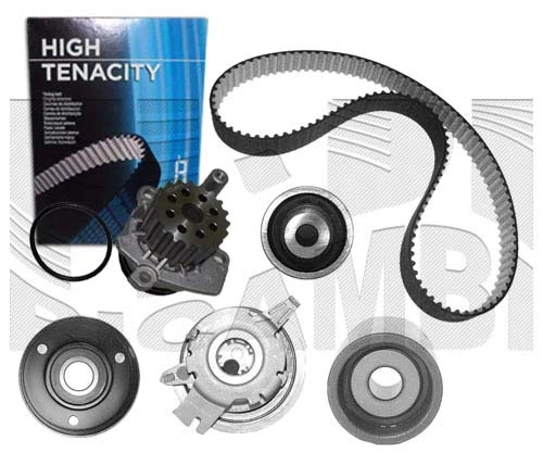 KM International Vízpumpa + fogasszíj készlet - WKFI569 - TothCarparts