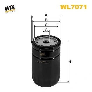 WIX FILTERS olajszűrő - WL7071 - TothCarparts