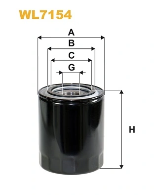 WIX FILTERS olajszűrő - WL7154 - TothCarparts