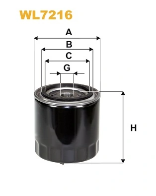 WIX FILTERS olajszűrő - WL7216 - TothCarparts
