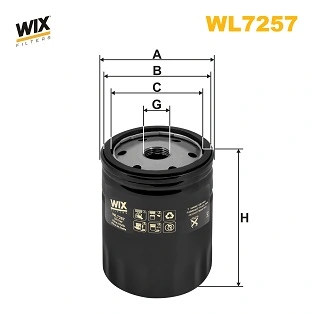 WIX FILTERS olajszűrő - WL7257 - TothCarparts
