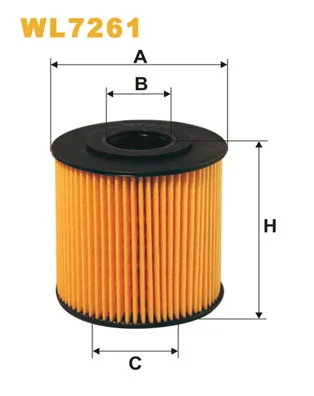 WIX FILTERS olajszűrő - WL7261 - TothCarparts