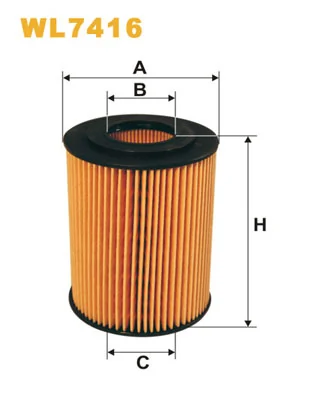 WIX FILTERS olajszűrő - WL7416 - TothCarparts