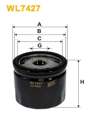 WIX FILTERS olajszűrő - WL7427 - TothCarparts