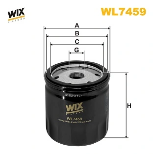 WIX FILTERS olajszűrő - WL7459 - TothCarparts