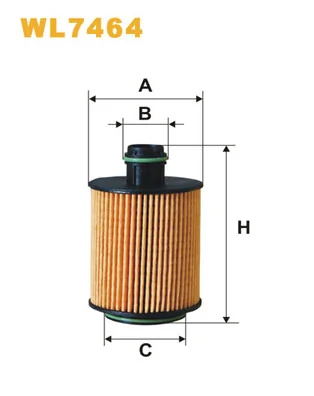 WIX FILTERS olajszűrő - WL7464 - TothCarparts