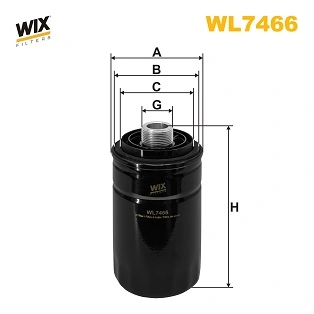 WIX FILTERS olajszűrő - WL7466 - TothCarparts